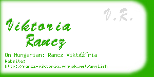 viktoria rancz business card